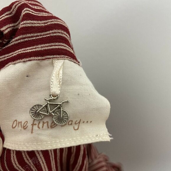 One Fine Day Red Striped Sleeveless Top Size Large - Picture 7 of 9